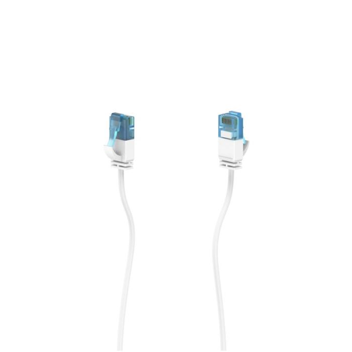 Hama - HAMA Nätverkskabel CAT6a Slim U/UTP 0,25m Vit