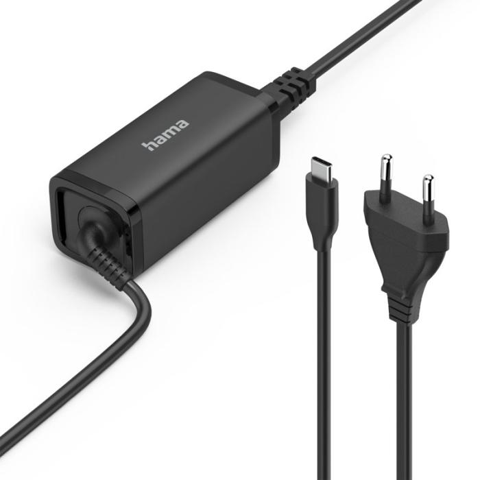 Hama - HAMA Notebook Power Supply USB-C Gan 100-240V 5-20V/65W