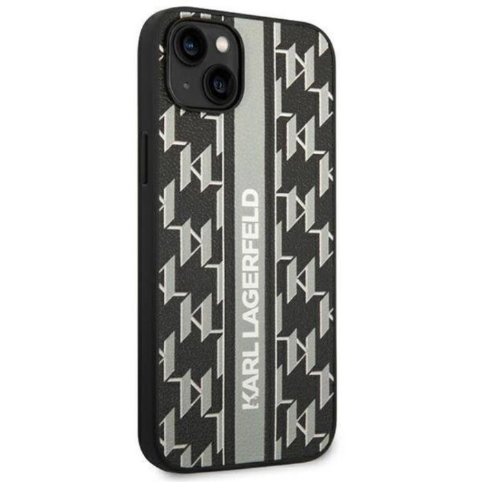 KARL LAGERFELD - Karl Lagerfeld iPhone 14 Skal Monogram Stripe - Svart