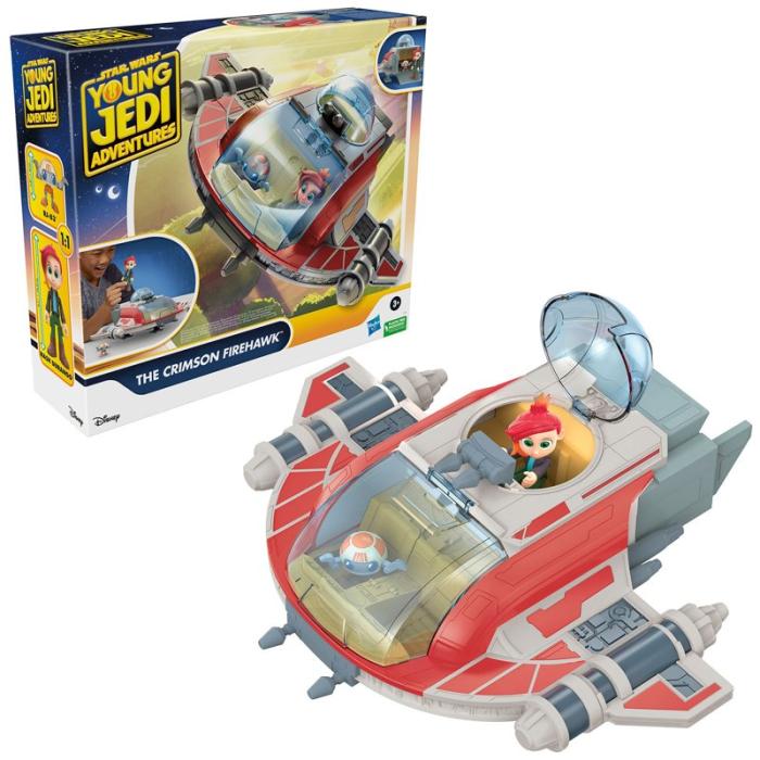 SW - SW Lekset Young Jedi 4in Playset The Crimson Firehawk