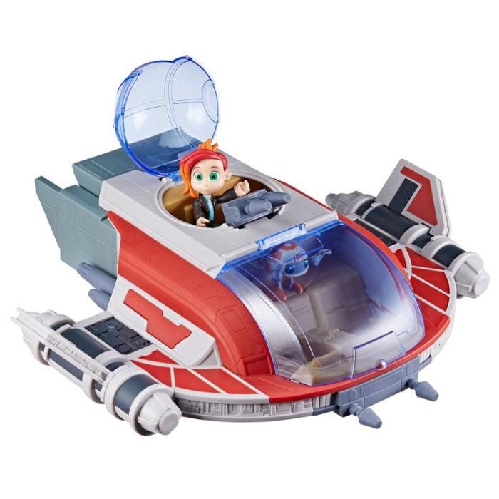 SW - SW Lekset Young Jedi 4in Playset The Crimson Firehawk