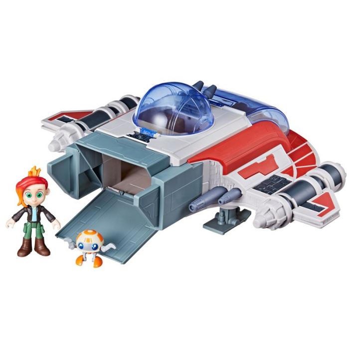 SW - SW Lekset Young Jedi 4in Playset The Crimson Firehawk