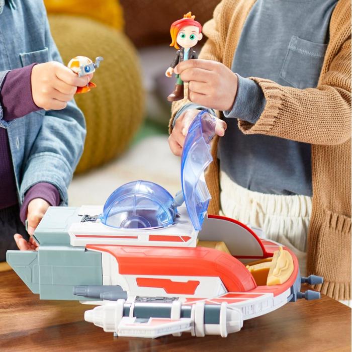 SW - SW Lekset Young Jedi 4in Playset The Crimson Firehawk