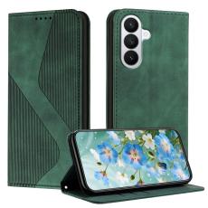 OEM - Pl&aring;nboksfodral f&ouml;r Samsung Galaxy S26 Konstl&auml;der med st&auml;ll - Gr&ouml;n