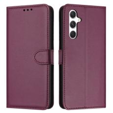 OEM - Pl&aring;nboksfodral f&ouml;r Samsung Galaxy S26 Konstl&auml;der med st&auml;ll - Lila