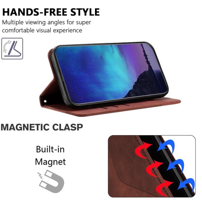OEM - Plånboksfodral för Samsung Galaxy S26 Konstläder med ställ - Brun