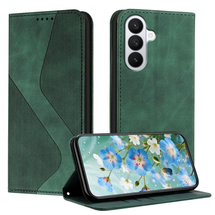 OEM - Plånboksfodral för Samsung Galaxy S26 Konstläder med ställ - Grön