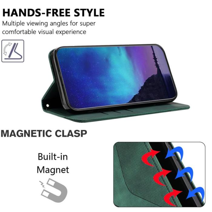 OEM - Plånboksfodral för Samsung Galaxy S26 Konstläder med ställ - Grön