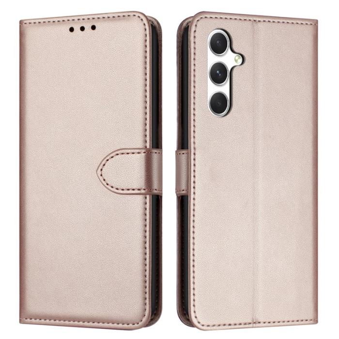 OEM - Plånboksfodral för Samsung Galaxy S26 Konstläder med ställ - Roséguld