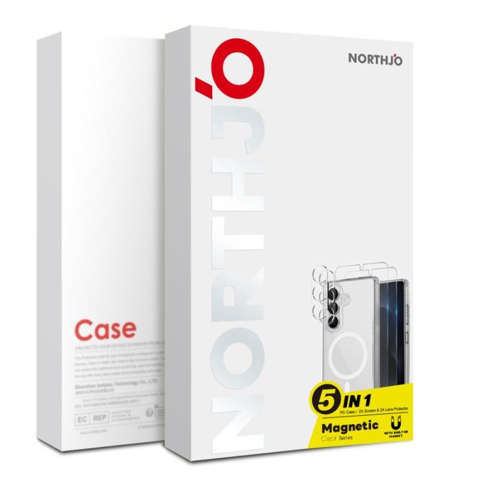 NORTHJO - NORTHJO Mobilskal för Samsung Galaxy S26 Plus Magnetiskt PC + TPU - Transparent