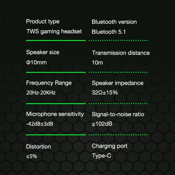 Lenovo - LENOVO XT92 TWS Bluetooth 5.1 Trådlösa Hörlurar - Svart