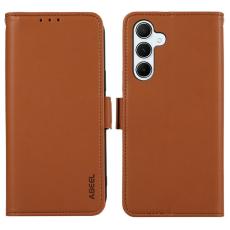 ABEEL - ABEEL Samsung Galaxy A17 5G / A17 4G / A26 5G Pl&aring;nboksfodral Konstl&auml;der Brun