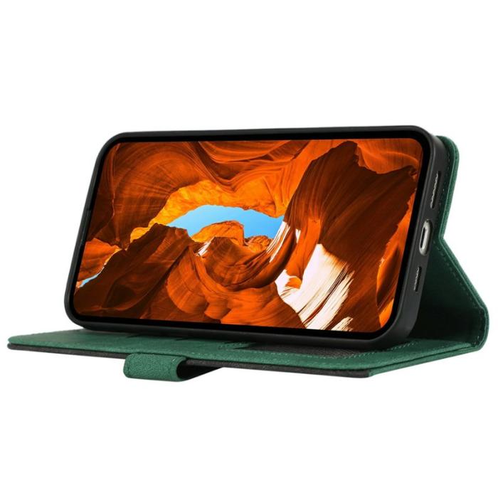 ABEEL - ABEEL Samsung Galaxy A17 5G / A17 4G / A26 5G Konstläder Plånboksfodral Grön