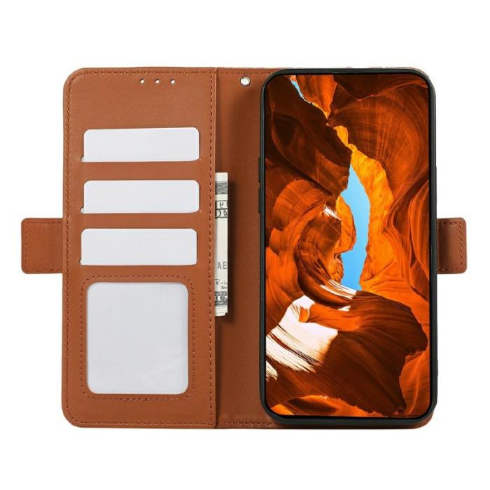 ABEEL - ABEEL Samsung Galaxy A17 5G / A17 4G / A26 5G Plånboksfodral Konstläder Brun