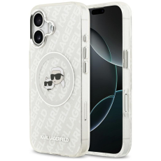 KARL LAGERFELD - Karl Lagerfeld iPhone 17 Mobilskal Magsafe Glitter Karl Och Choupette Heads