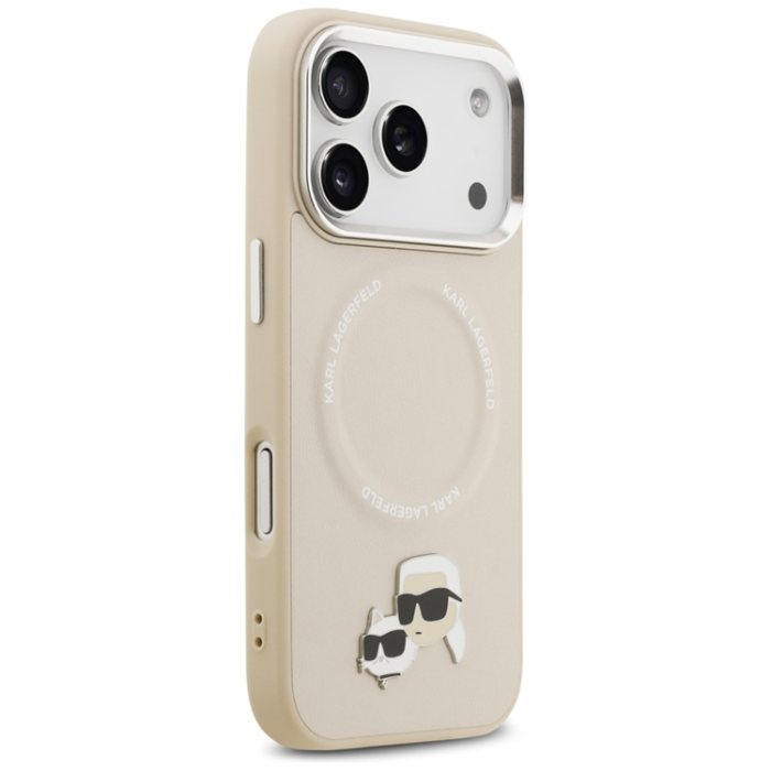 KARL LAGERFELD - Karl Lagerfeld iPhone 17 Pro Max Mobilskal MagSafe Karl Och Choupette Pins