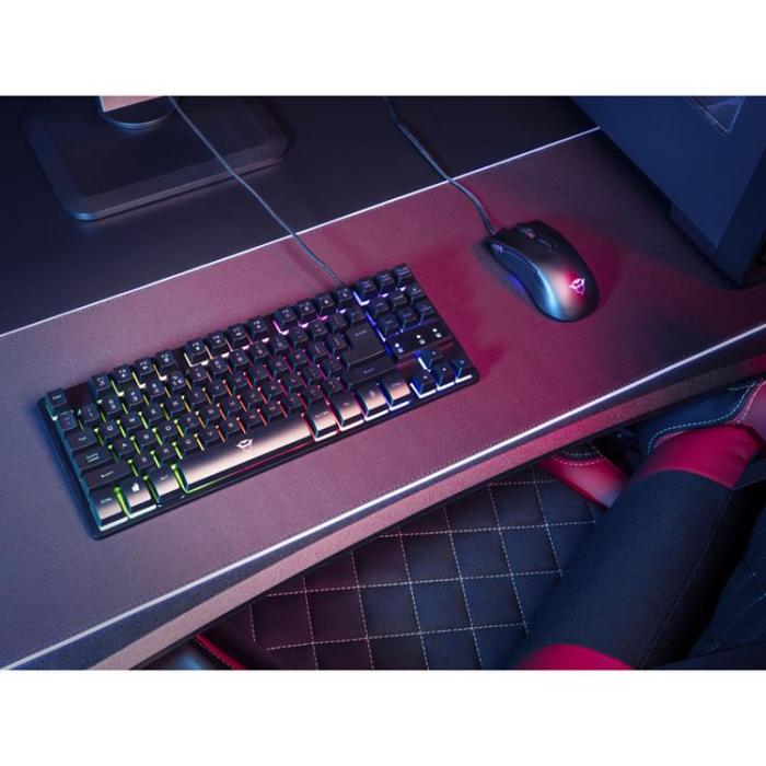 Trust - TRUST GXT 833 Thado TKL RGB Gaming Keyboard Nordisk