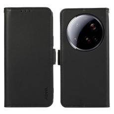 ABEEL - ABEEL Mobilskal till Xiaomi 15 Ultra KonstL&auml;der RFID-Skydd - Svart