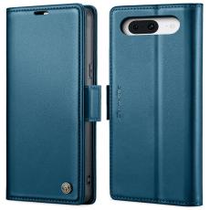 Caseme - CASEME Pl&aring;nboksfodral Konstl&auml;der till Google Pixel 8 - Bl&aring;
