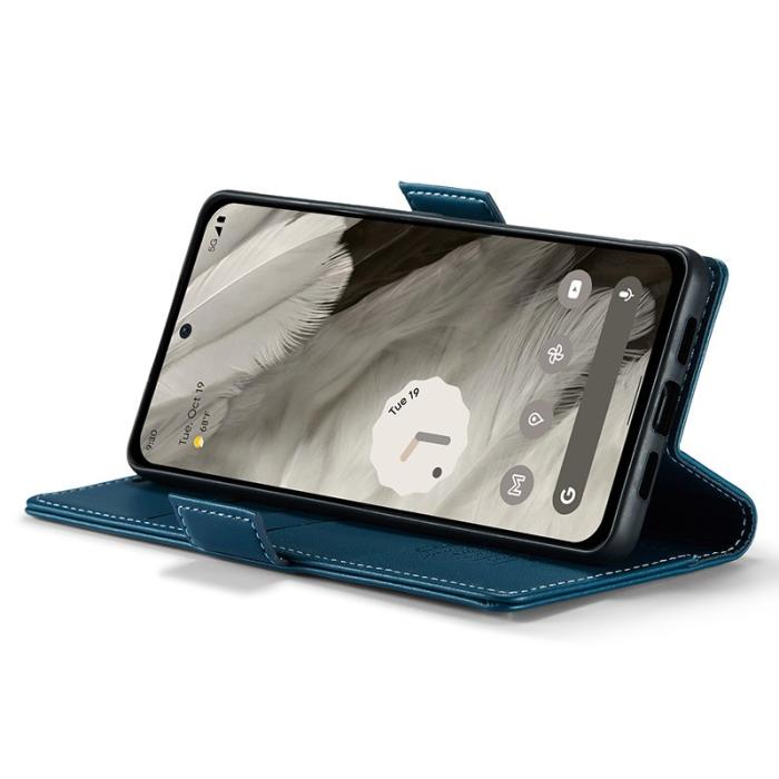 Caseme - CASEME Plånboksfodral Konstläder till Google Pixel 8 - Blå