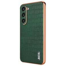 AZNS - AZNS Samsung Galaxy S23 Fodral Crocodile Textur PU+TPU - Gr&ouml;n