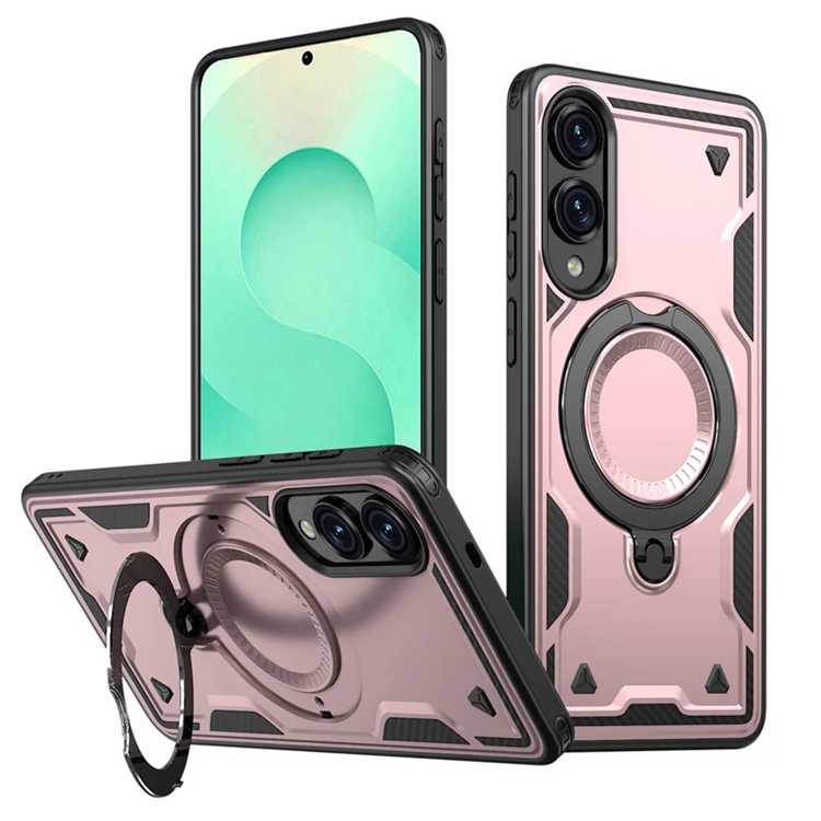 Mobilskal till Galaxy S25 Edge Magsafe Kickstand (Roséguld) | 2353 | AlltMobil