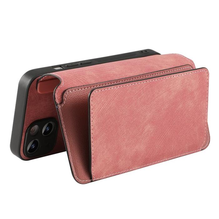 CASENEO - CASENEO MW-02 iPhone 17 Pro Plånboksfodral Konstläder - Rosa
