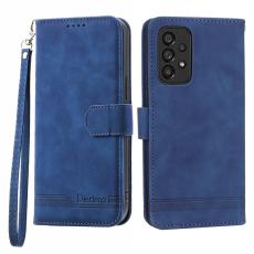 DIERFENG - DIERFENG DF-03 Pl&aring;nboksfodral f&ouml;r Samsung Galaxy A53 5G - Konstl&auml;der - Bl&aring;