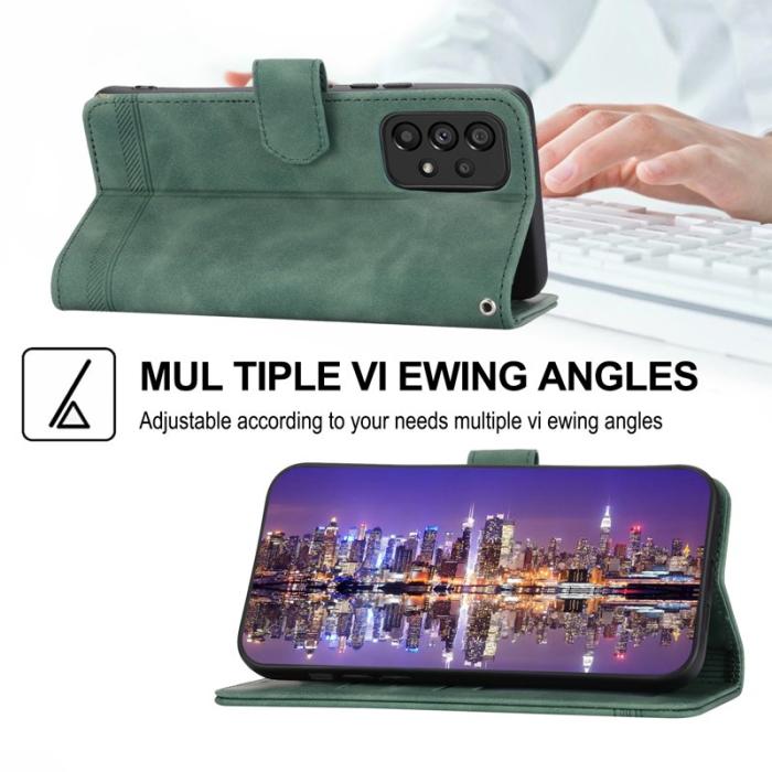 DIERFENG - DIERFENG DF-03 Plånboksfodral för Samsung Galaxy A53 5G - Konstläder - Grön