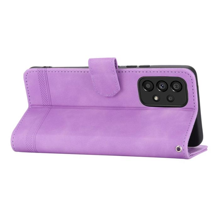 DIERFENG - DIERFENG DF-03 Plånboksfodral för Samsung Galaxy A53 5G - Konstläder - Lila