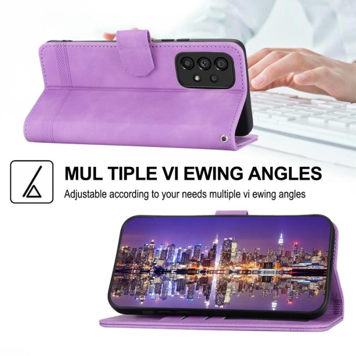 DIERFENG - DIERFENG DF-03 Plånboksfodral för Samsung Galaxy A53 5G - Konstläder - Lila