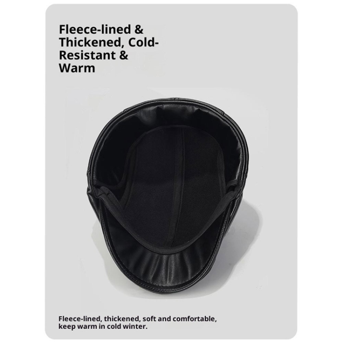 A-One Brand - Keps med öronflikar PU-läder 2025d139