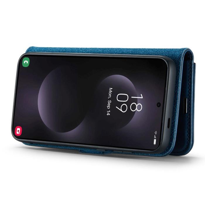 DG.MING - DG.MING Samsung Galaxy S25 Edge Plånboksfodral Äkta läder - Blå