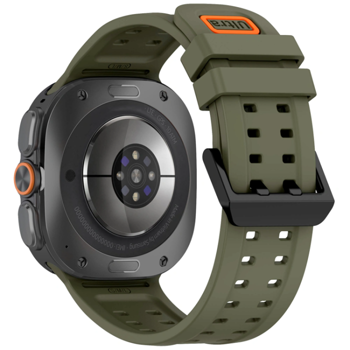 Tech-Protect - Tech-Protect Galaxy Watch Ultra 1/2 (47mm) Armband Silikon Air - Olive Grön