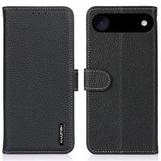 KHAZNEH - KHAZNEH iPhone Air Pl&aring;nboksfodral &Auml;kta l&auml;der - Svart