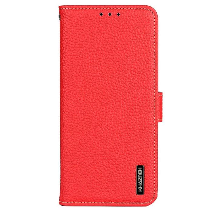 KHAZNEH - KHAZNEH iPhone Air Plånboksfodral Äkta läder - Röd