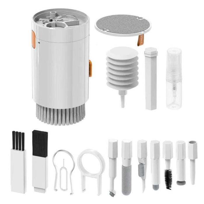 A-One Brand - 20-in-1 Cleaning Tool Kit med Brush - Vit