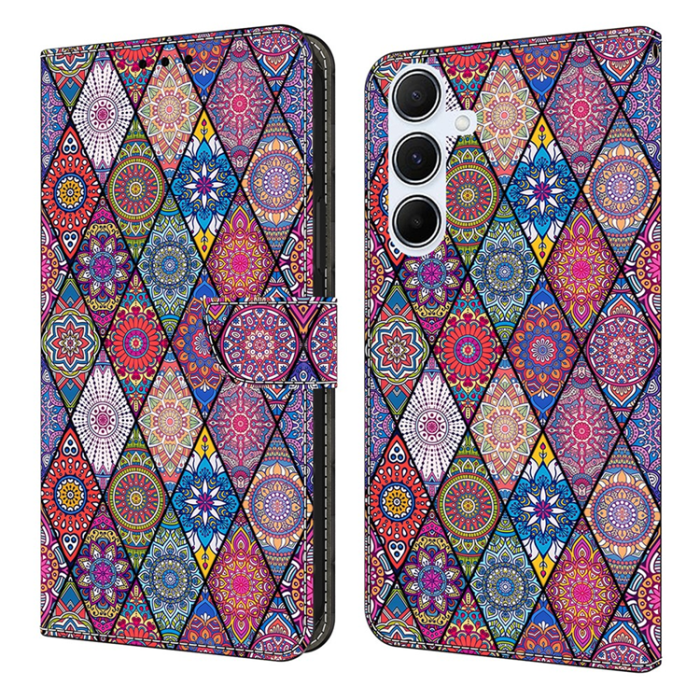 A-One Brand - Galaxy A17/A26 Plånboksfodral PU-läder Pattern Printing - Flerfärgad 