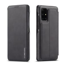 LC.imeeke - LC.IMEEKE Retro Style Fodral KonstL&auml;der - Svart f&ouml;r Samsung Galaxy A71