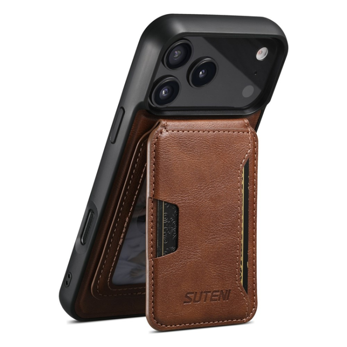 SUTENI - SUTENI iPhone 17 Pro Max Mobilskal MagSafe Cowhide M3 - Brun