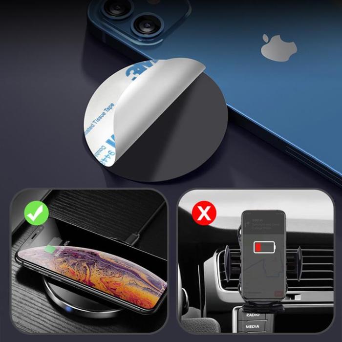 UTGATT5 - Joyroom MagSafe Magnetisk Biltelefonhållare - Svart