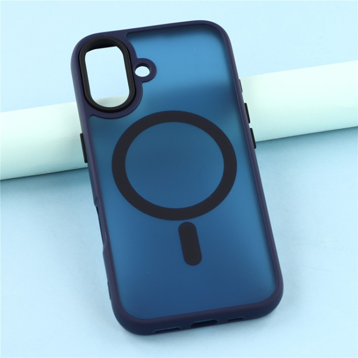 A-One Brand - iPhone 17 Mobilskal MagSafe Skin Touch - Marinblå