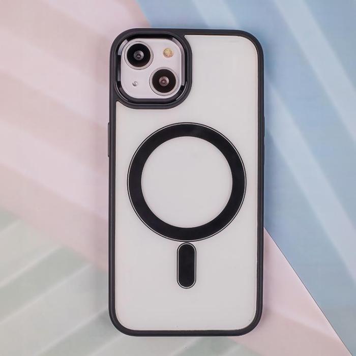 OEM - iPhone 16 Mobilskal MagSafe Satin Clear - Svart