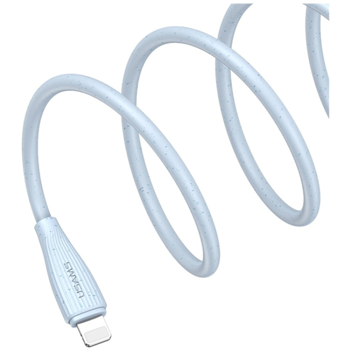 USAMS - Usams USB-C Till Lightning Kabel 1m Green Series - Vit