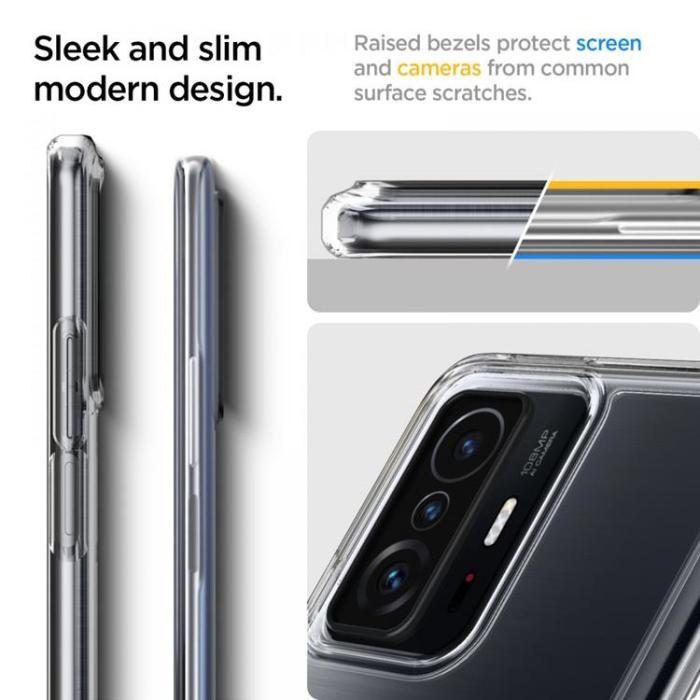 UTGATT1 - Spigen Ultra Hybrid Skal Xiaomi 11t 5g / 11t Pro 5g - Crystal Clear