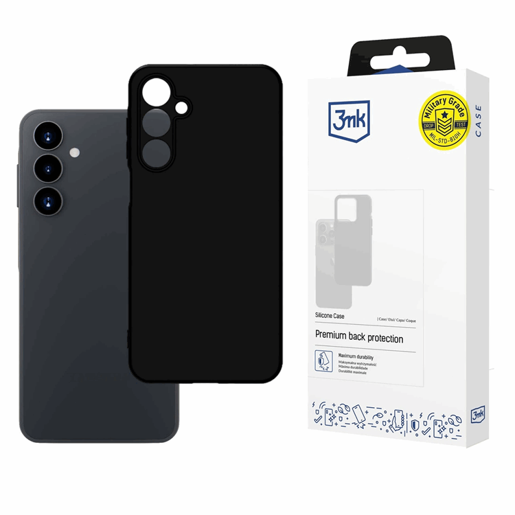 3mk Galaxy A16 4G/5G Mobilskal Silikon - Svart | 2353 | AlltMobil