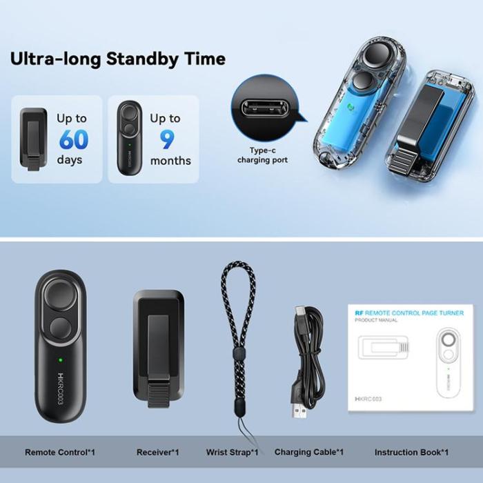 OEM - RC Bladvändare för Kindle E-läsare Trådlös Romanläsningsenhet