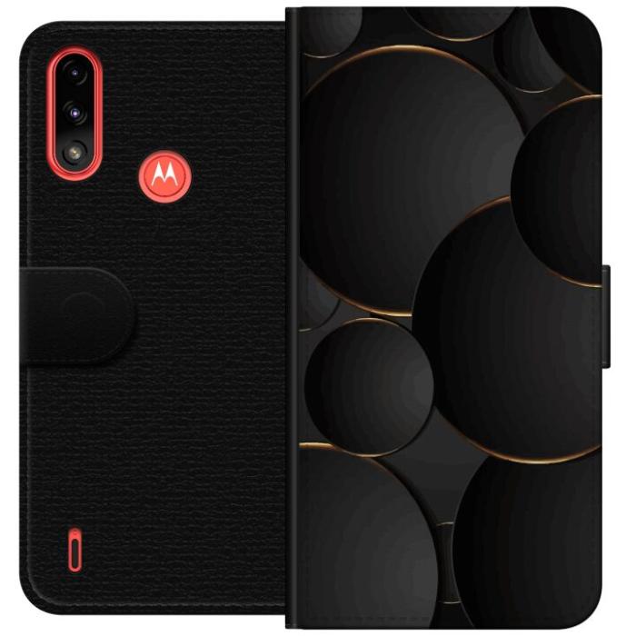 iSecrets - Plånboksfodral till Motorola Moto E7 Power med Lyxig Cirklar