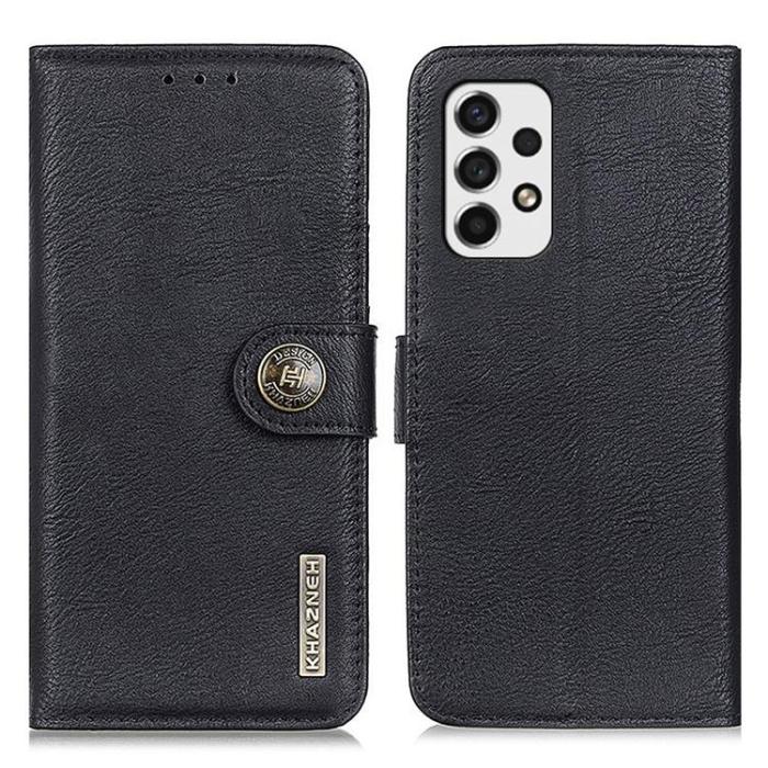 KHAZNEH - KHAZNEH Magnetic Plånboksfodral Galaxy A33 5G - Svart
