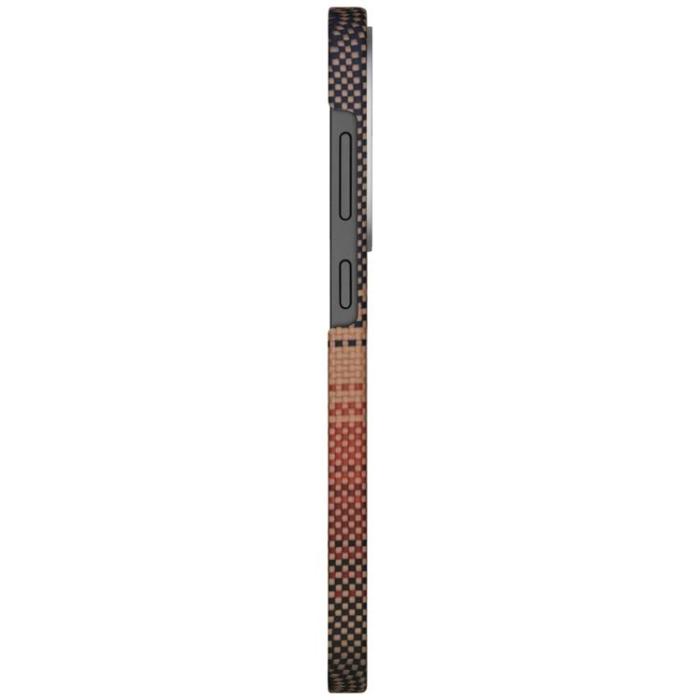 PITAKA - PITAKA Galaxy S25 Mobilskal MagSafe Moonrise Tactile Woven - Sunset